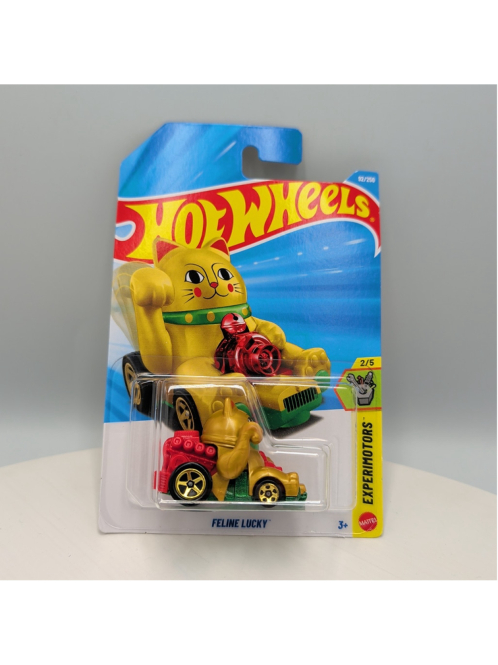 Hot Wheels EXPERIMOTORS Feline Lucky Gold 92/250 2026 New Sealed Cat Long Card